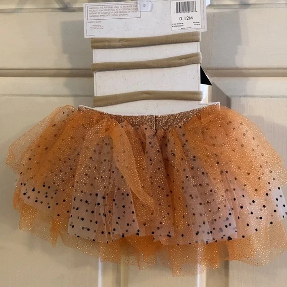 Zoey and Miles Halloween headband and tutu set - Picture 8 of 11